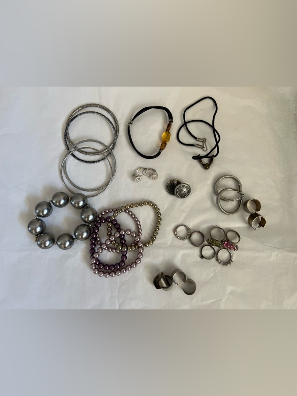 Fashion Jewelry Mixed Lot Bracelets Rings Earrings Bangles Necklaces Multicolor